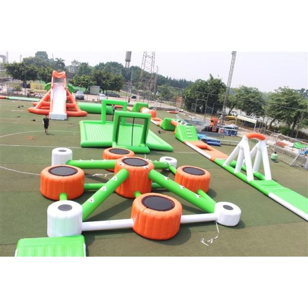 Quality New Colorful Floating Water Park Water Slide On Sea Obstacle Course for sale