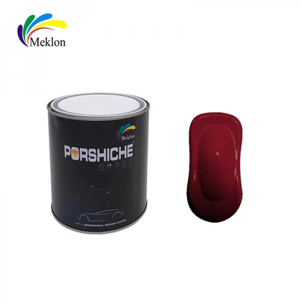 Quality Waterproof Nontoxic Rose Red Car Paint , Glossy Automotive Refinishing Products for sale