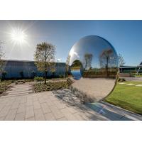 Quality Morden Highly Polished Stainless Steel Sculpture Torus For Lawn Featuring for sale
