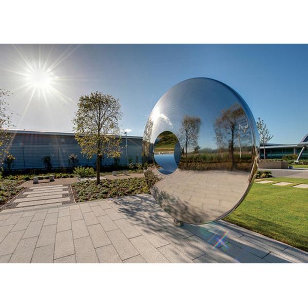 Quality Morden Highly Polished Stainless Steel Sculpture Torus For Lawn Featuring for sale
