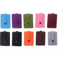 China Unisex Car Key Wallet Purse Felt Key Chain Bags 43 Colors With 3mm Thickness factory