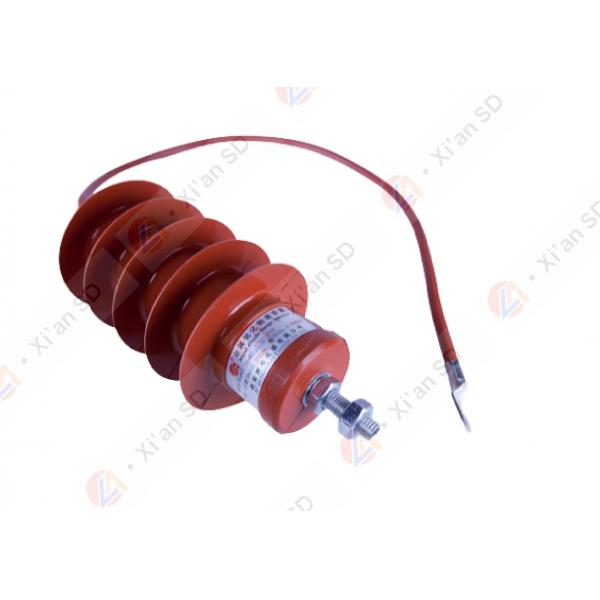Quality Fully Insulated Lightning Surge Arrester Polymer Metal Oxide 485mm for sale
