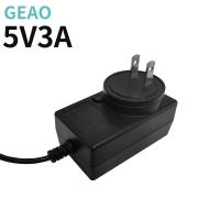 China 5V 3A Universal Ac To Dc Power Adapter IP20 18W Detachable Plug Power Adapter for sale