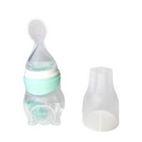 China Portable Reusable BPA Free Silicone Baby Teether Big Bottle Baby Feeding factory