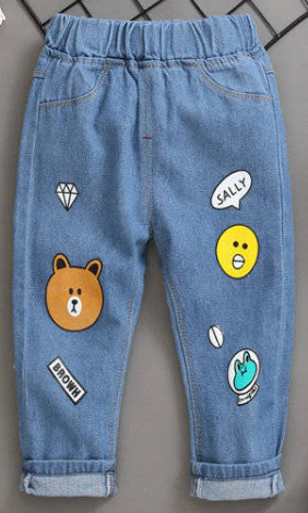 Quality Daily Boys Fashion Jeans Custom Logo Kid Soft Fabric Denim Pants Jrt25 for sale