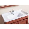 China Double Doors Floating Sink Vanity , Wall Mounted Sink Cabinet With Mirror And Shelf factory