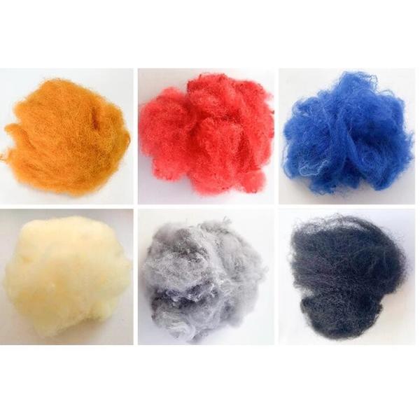 Quality Recycled PSF Polyester Yarn Raw Material 76mm Good Crimp Shaping for sale