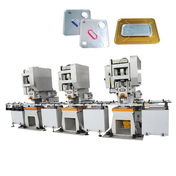 Quality High Speed Automatic Square Tin Can Top Lid Production Line for sale