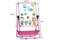 China Magnetic Double-Sided Dry Erase Board with 360° Rotating Easel Stand for Kids Art Easel factory