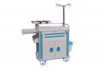 China Hospital Medical Trolley Cart With Four Castors ,ABS Emergency cart (ALS-MT117b) factory