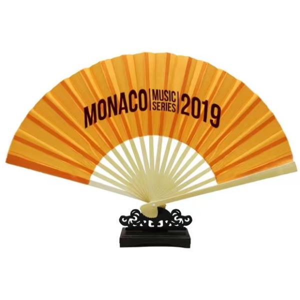 Quality Plastic Custom Hand Fan Printed Folding Bamboo Paper Hand Fan for sale