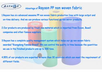 China Factory - Foshan Rayson Non Woven Co.,Ltd