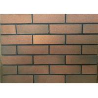 Quality Colord Clay Exterior Faux Brick , Thin Veneer Brick For House Wall for sale