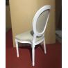 China Restaurant  Wedding Dining Chairs Round Back Solid Wooden Material factory