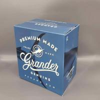 China Colorful FDA  Brandy Liquor Packaging Box 6 Packs Laser Logo factory