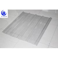 Quality FRP Sun Translucent Corrugated Roofing Sheets / Corrugated Clear Plastic Roof for sale