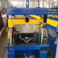 China 7.5 KW Motor Power Ridge Capping Roll Forming Machine with Perforation for sale