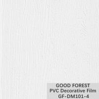 Quality Cabinet Wood Grain PVC Decorative Film Pure Colour Blistering for sale
