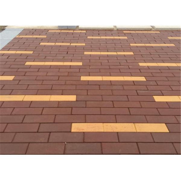 Quality Non - Radioactive Clay Paving Brick Easy to Maintain Red / Brown Brick Pavers 2.9 - 3.2% for sale