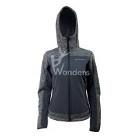 China Ladie's Fashion Hoodid Windproof Softshell Jackets Waterproof for sale