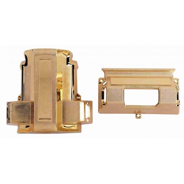 Quality Bronze Or Copper Color Coffin Corner 7# B Plastic Corner And Lugs With Steel Bar for sale