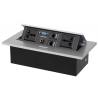 China Multifunctional Hydraulic Desktop Flip Socket Switch Junction Box For Office Furniture factory