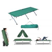 China Camping Cot Travel Equipment, Bunk Bed Cots Metal Bunk Cot Steel Frame Camping Bed, Adjustable Foldable Portable factory