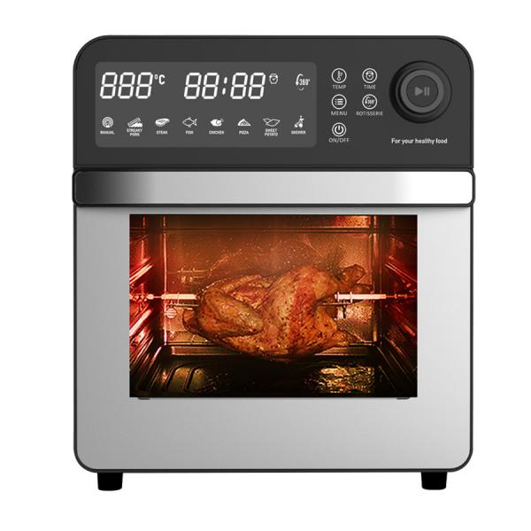Quality 7L 12L 24L Stainless Steel Digital Air Fryer Steam Function Air Toaster Oven No Oil for sale
