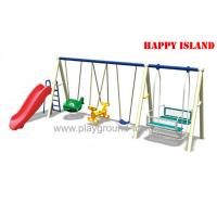 China Wave Plastic Slide Children Swing Sets , Outdoor Swing Sets For  Park RHA-15803 factory