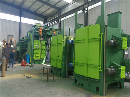 Quality Surface Treatment Catenary Shot Blasting Machine 7 Blastwheels for sale