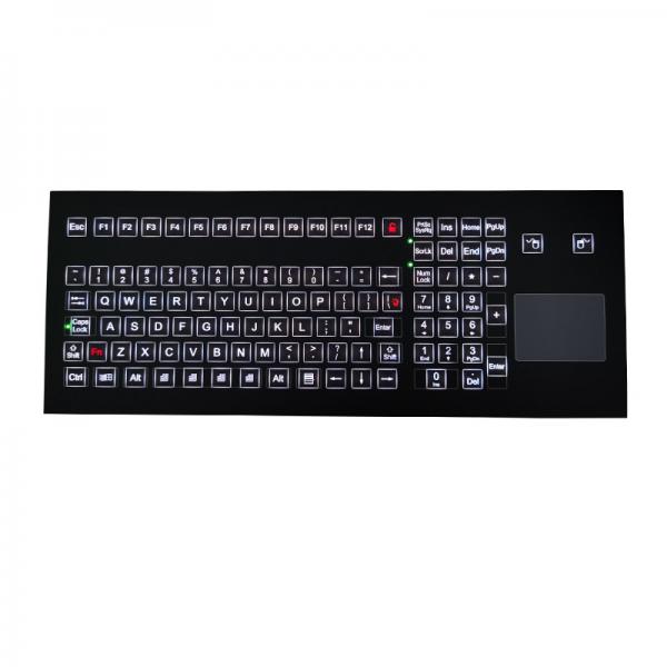 Quality 108 Keys Ruggedized Industrial Membrane Keyboard OMRON Switch Technology With Backlight for sale