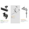 China Hooks And Hanger Bolts Solar Panel Kits Aluminum Rooftop Mounting Systems Unique Clamp factory