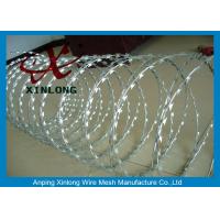 China Stainless Steel Razor Blade Wire Concertina Barbed Wire High Tensile Strength Razor Barbed Wire factory