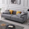 China Indoor Leisure grey color 3 seater sofa design with metal legs factory