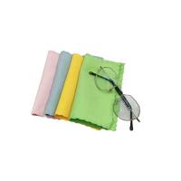 China Double Sided Fleece Glasses Wiping Cloth Eyewear Cleaning Cloth Wavy Edge factory