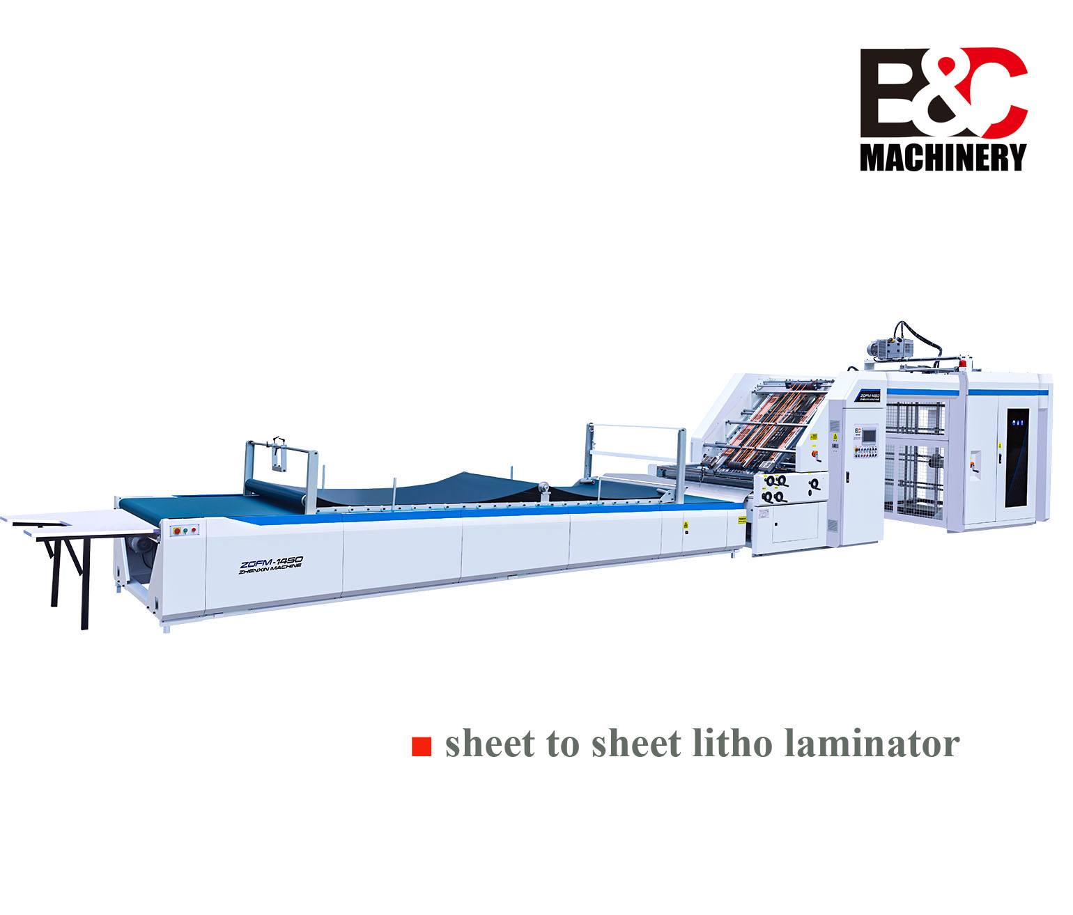 China ZGFM1500 Automatic Corrugated Flute Laminating Machine Carton Box Sheet Pasting Flute Lamination Machine factory