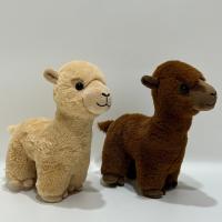 China 2 CLRS Standing Llama Plush Toy Stuffed Alpaca BSCI Audit factory