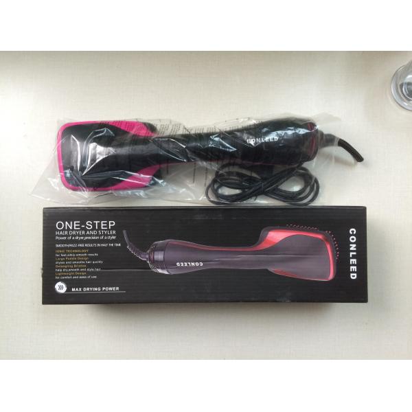 Quality 1000W DC Powerful Paddle Hot Air Brush One Step Hair Dryer Brush for sale