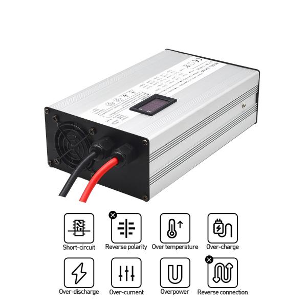 Quality 15A 48V Li Ion Bluetooth Battery Charger Lithium LED Display for sale