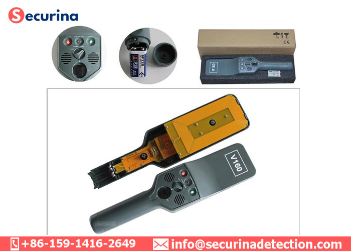 China Long Backup Battery Portable Metal Detector Security Wand V160 factory