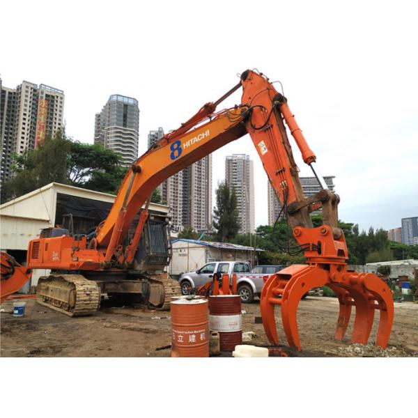 Quality High Speed Excavator Claw Attachment , Log Grapple Rotator Hitachi ZX450 Large Size for sale