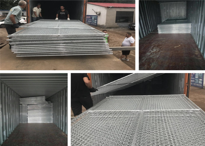Constructed Temporary Chain Link Fence Mobile Fence Mesh Hot Dipped Galvanized