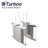 China Tempered glass Half Height Speed Gate Turnstile Security Rfid Card Reader factory