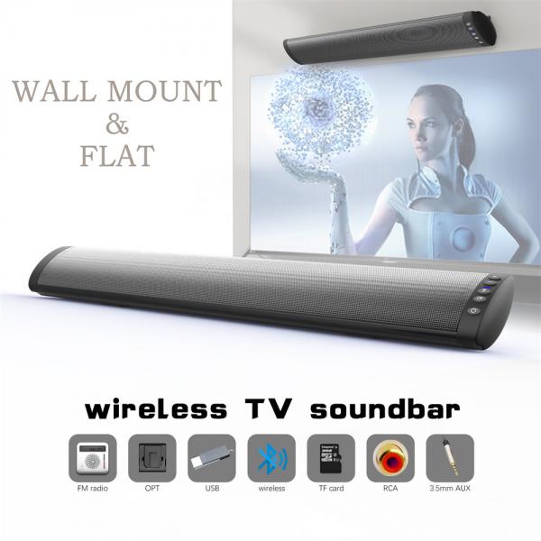 Quality 2.0CH Bluetooth Rechargeable Soundbar HIFI Wireless Soundbar Anti Interference for sale
