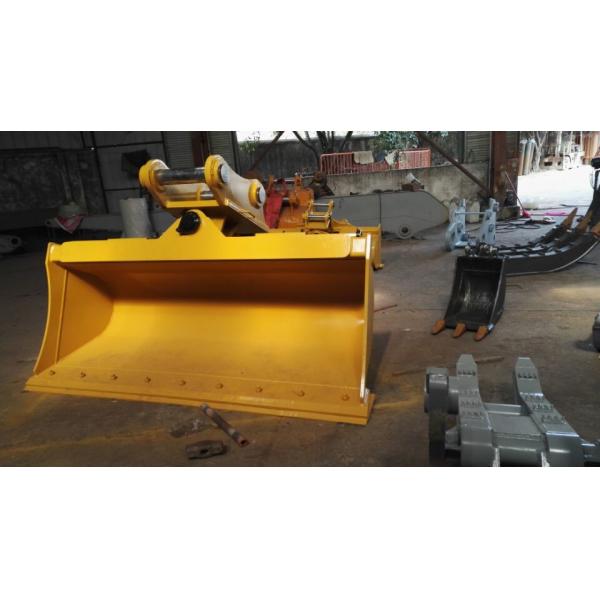 Quality Alloy Steel Excavator Ditching Bucket , Custom Excavator Buckets Tapered Shell for sale