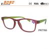 China Hot sale style colorful reading glasses with plastic frame, plastic hinge,suitable for women factory