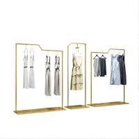 China Freestanding Metal Clothing Rack MDF With Baking Paint Material factory
