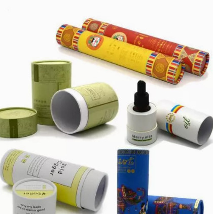 Quality Round Craft Paper Tube Packaging Box  Customized Cosmetic Packaging Container for sale