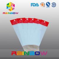 China Red OPP Header Bag , Printed Cellophane Bags , Flat Plastic Bags factory