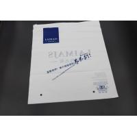 China PVC Zip Clear Poly Bags With Logo And Matte White Packaging Clothes for sale